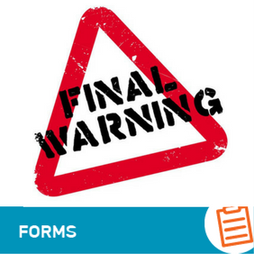 F-HR-003 Final Warning Letter Form
